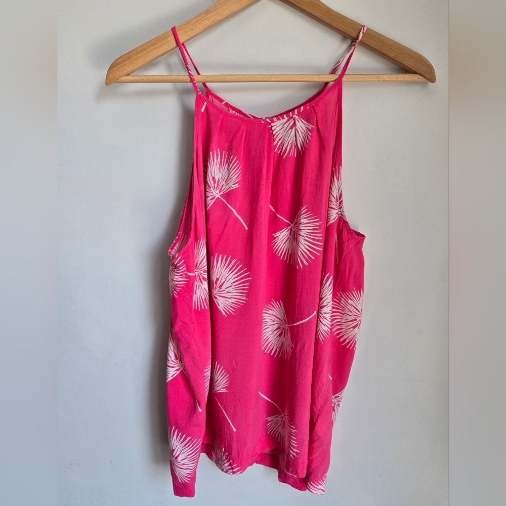 GAP Pink Floral Women's Rayon Halter Top